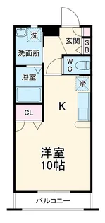 ラフィーネ日吉【105号室】の間取り