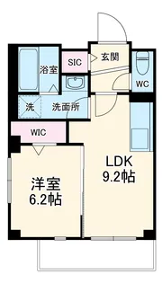 ラシーネ自由ヶ丘【203号室】の間取り