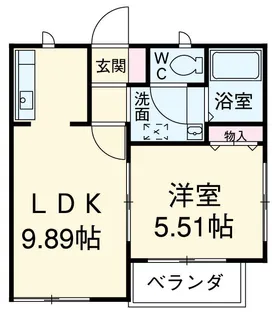 エトワールキミ【2階】の間取り