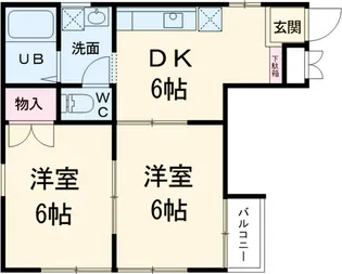 サティー市川【1階】の間取り