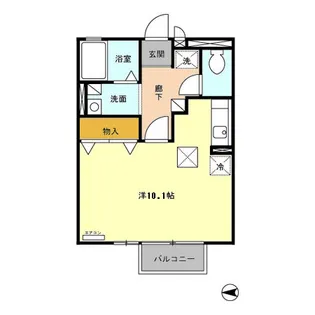 クレセントハイム【1階】の間取り