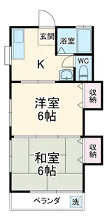 コーポ井上【202号室】の間取り
