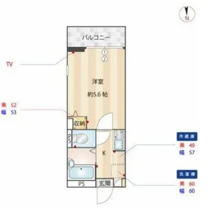 CASAR稲田堤【3階】の間取り