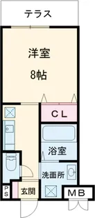 フォレスト浜田山【1階】の間取り