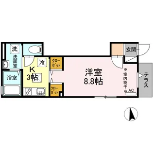 Crane Hills【1階】の間取り