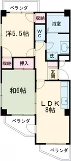 三高・サンアヴェニュー【4階】の間取り