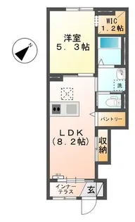 ラルーチェ【101号室】の間取り