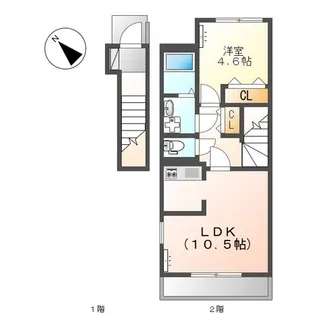 グランツ【2階】の間取り