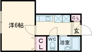 レジュール高砂【1階】の間取り