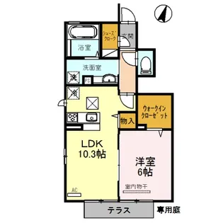 グレイスガーデンⅡ【1階】の間取り