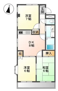 ライフシティホープ【4階】の間取り
