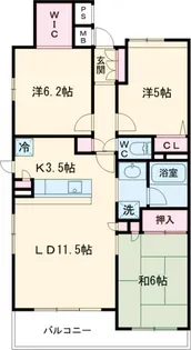 サクセス西高島平【2階】の間取り