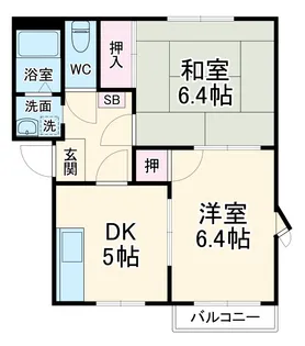 メゾン北久保A【202号室】の間取り