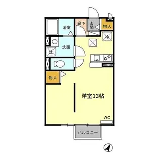 ウェンディ【106号室】の間取り