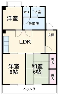 エレガンス柴【3階】の間取り