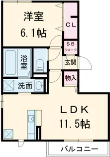 ダイヤソン【3階】の間取り