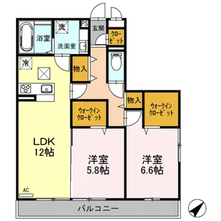 ルシエール上尾原市【1階】の間取り
