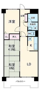 グランドハイリス上社【4階】の間取り