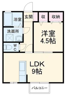 アービル篠原A【2階】の間取り