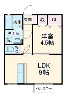 アービル篠原A【205号室】の間取り