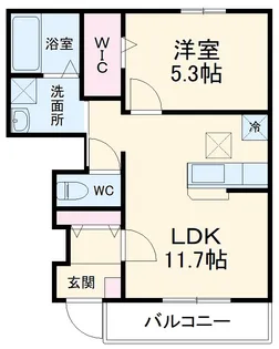 ファインハイム【1階】の間取り