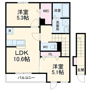 ファインハイム【2階】の間取り