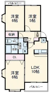 パークアベニュー【2階】の間取り