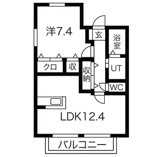 グラサ文津【2階】の間取り