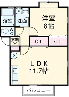 リヴィエール五條【2階】の間取り