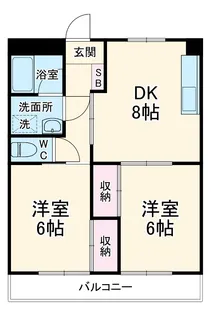 グレース犬山Ⅰ【5D号室】の間取り