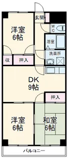 パークヒルズ【201号室】の間取り