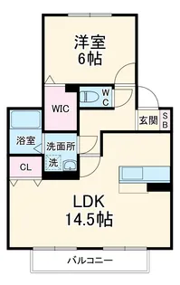 カーサ・リベルテA【202号室】の間取り