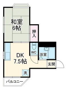八千代台パーソナルアパートPart1【1階】の間取り