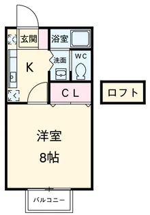 ルミエール小牧【201号室】の間取り