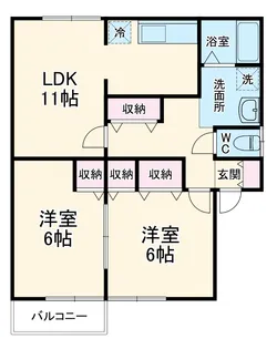 エスポワール【2階】の間取り