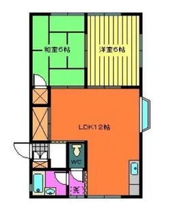 ビレッジ桜ヶ丘【1階】の間取り