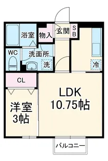 セジュール アン【203号室】の間取り