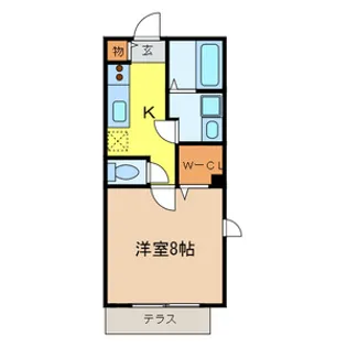 ベルコモン【1階】の間取り