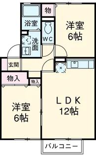 メゾンクレール【102号室】の間取り