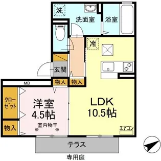 オークコート【2階】の間取り