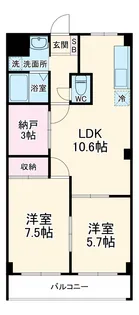 プロニティハイム【3階】の間取り