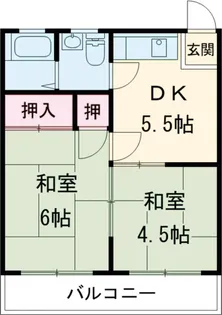 第三御殿山荘【2階】の間取り