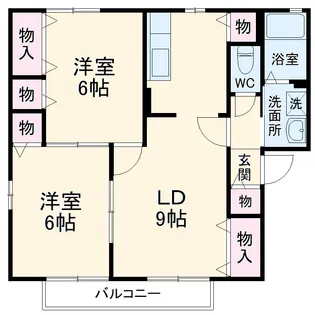 フォンテーヌ A【2階】の間取り