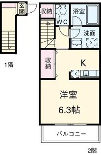 イビサⅠ【2階】の間取り