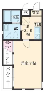 プリミエール妙音通【1階】の間取り