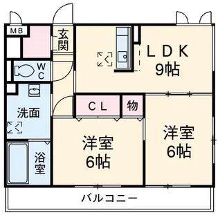 かきの木ガーデン【301号室】の間取り