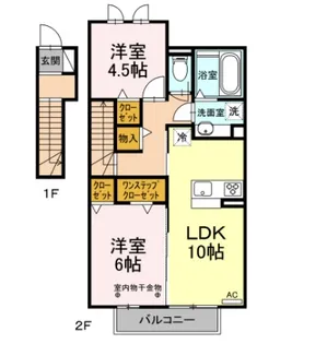 シャルムu【2階】の間取り