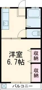 ニュータナベ第二【103号室】の間取り