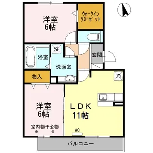 リヴァージュ【3階】の間取り