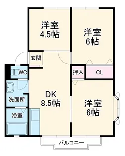 サンシティ88 E【201号室】の間取り
